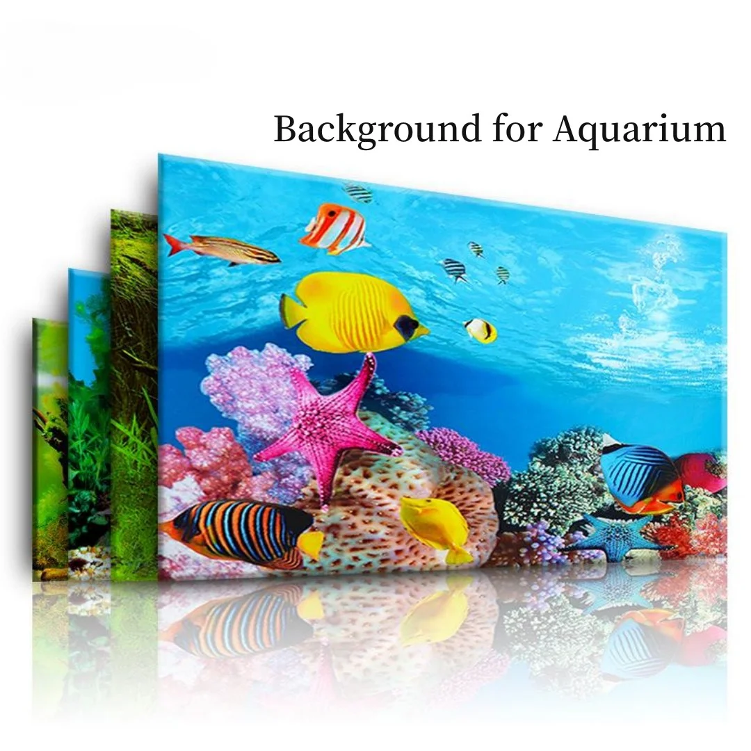 Marine Coral - Background Aquarium 3D Sticker Poster Decoration