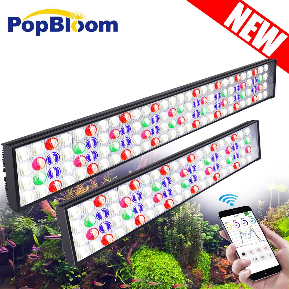 PopBloom H54 H75 WiFi Full Spe - Aquarium Marine Lights ulasan dan harga