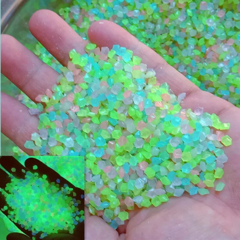 1000pcs 3-5mm Luminous Sand Gl - Marine Fish Tank ulasan dan harga