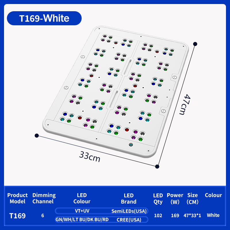 T169 Full Coverage 169W Flat P - Reef Lighting ulasan dan harga