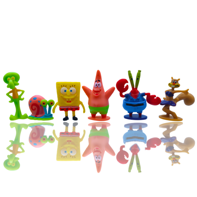 6pcs SpongeBob Fish Tank Decor - Marine Fish Tank ulasan dan harga