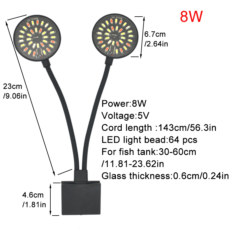 USB Aquarium LED Light Fish Ta - Aquarium Marine Lights ulasan dan harga