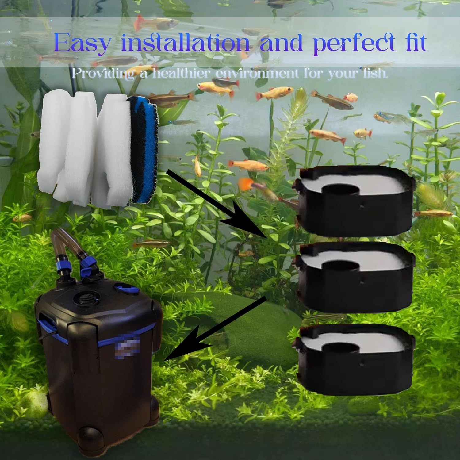 1 SET (8PCS)Filter Canister Pa - Reef Tank Filter ulasan dan harga
