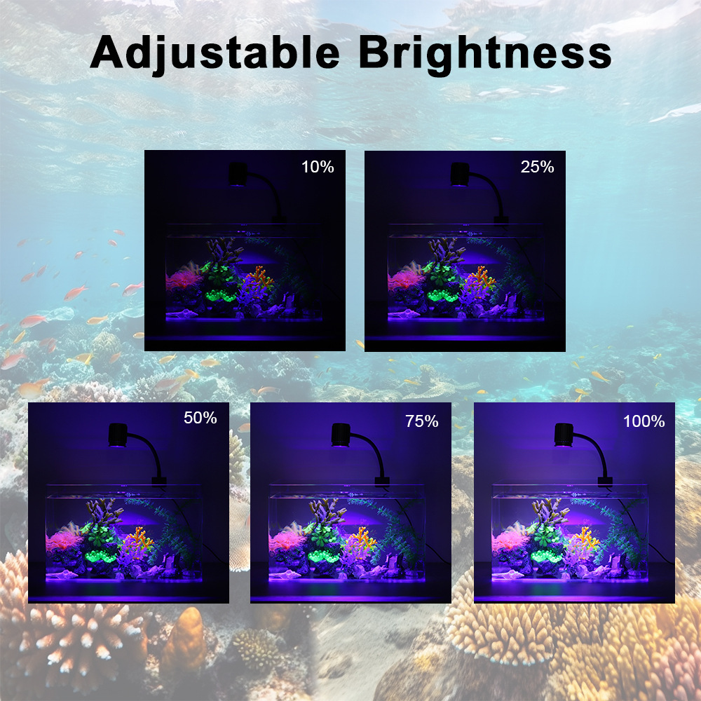 LED Aquarium Light Full Spectr - Reef Lighting ulasan dan harga